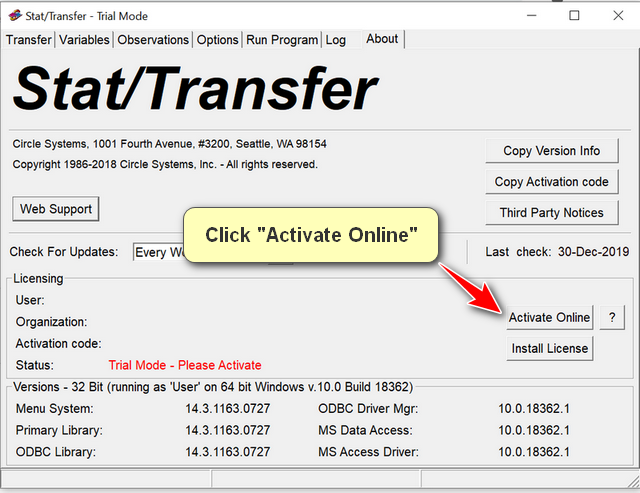 stat transfer license